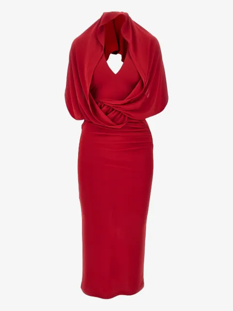 THE ANDAMANE Annie open-back midi dress