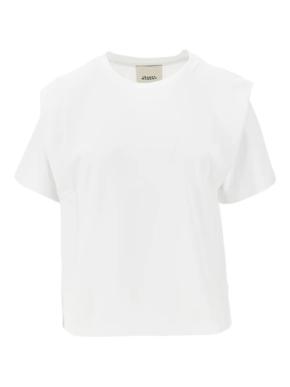 ISABEL MARANT Zelitos padded T-shirt - Bianco
