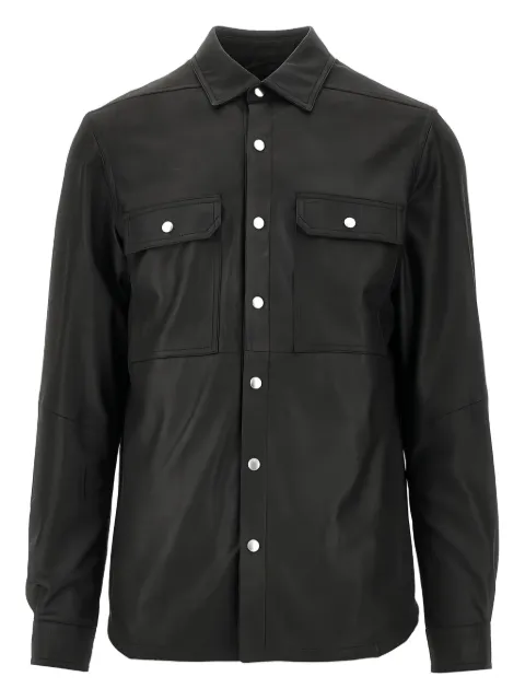Rick Owens buttoned long-sleeve overshirt