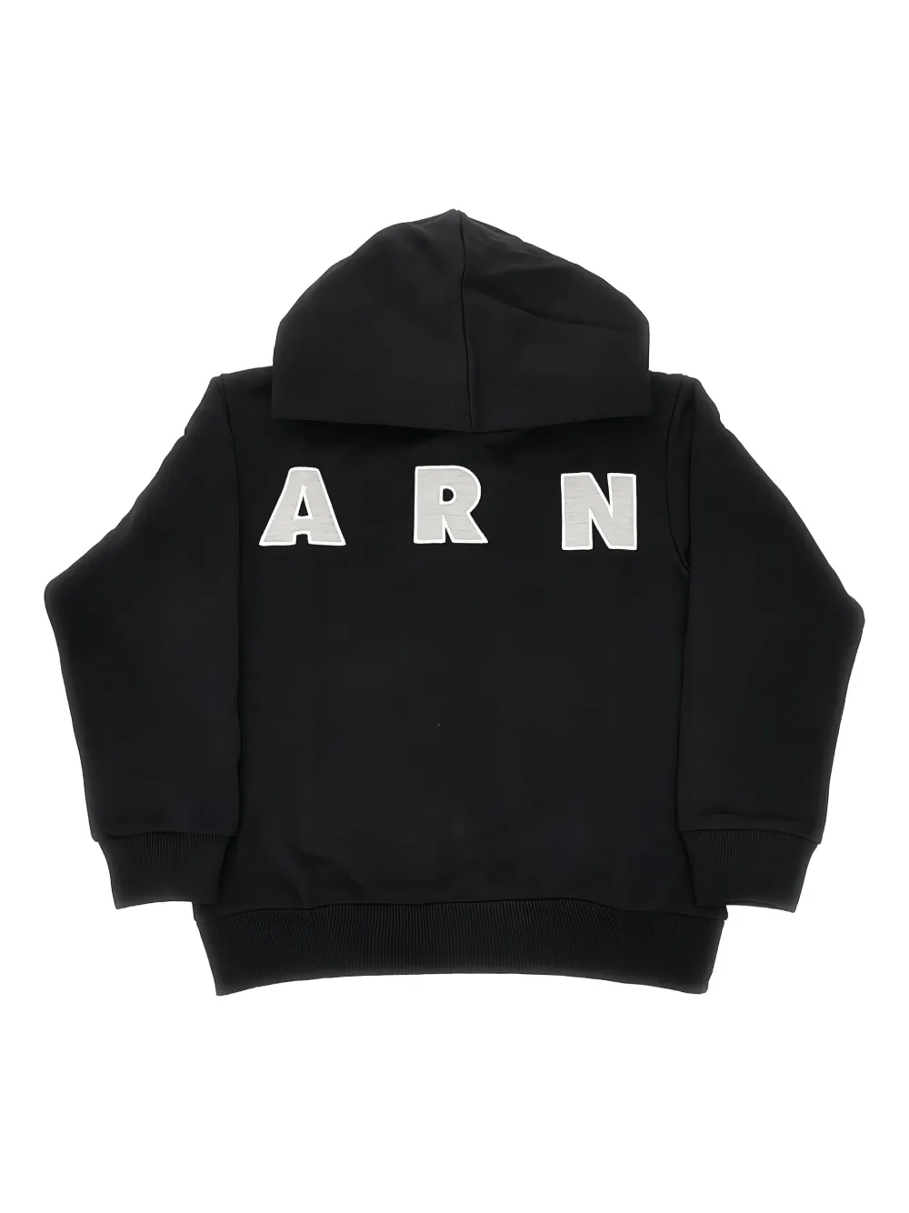 Marni Kids logo-detail hoodie - Nero