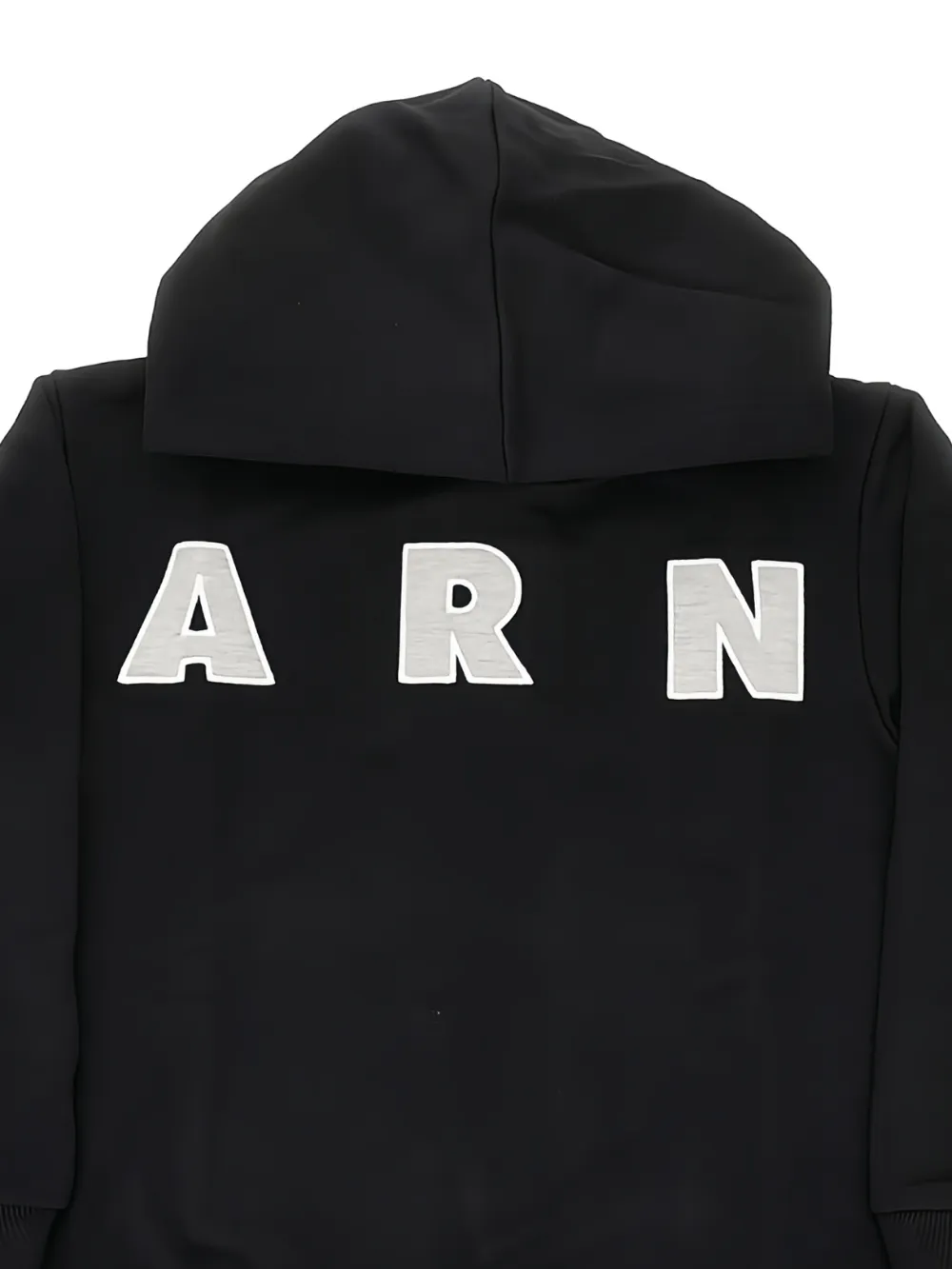Marni Kids Hoodie met logodetail Zwart