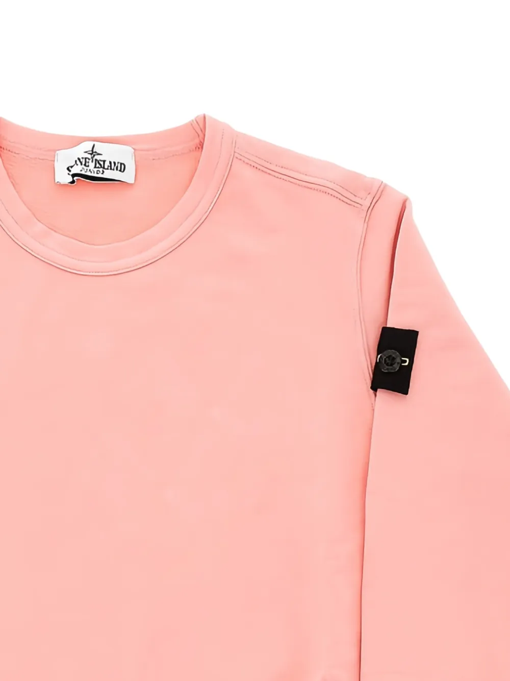 Stone Island Junior Sweater met ronde hals Roze