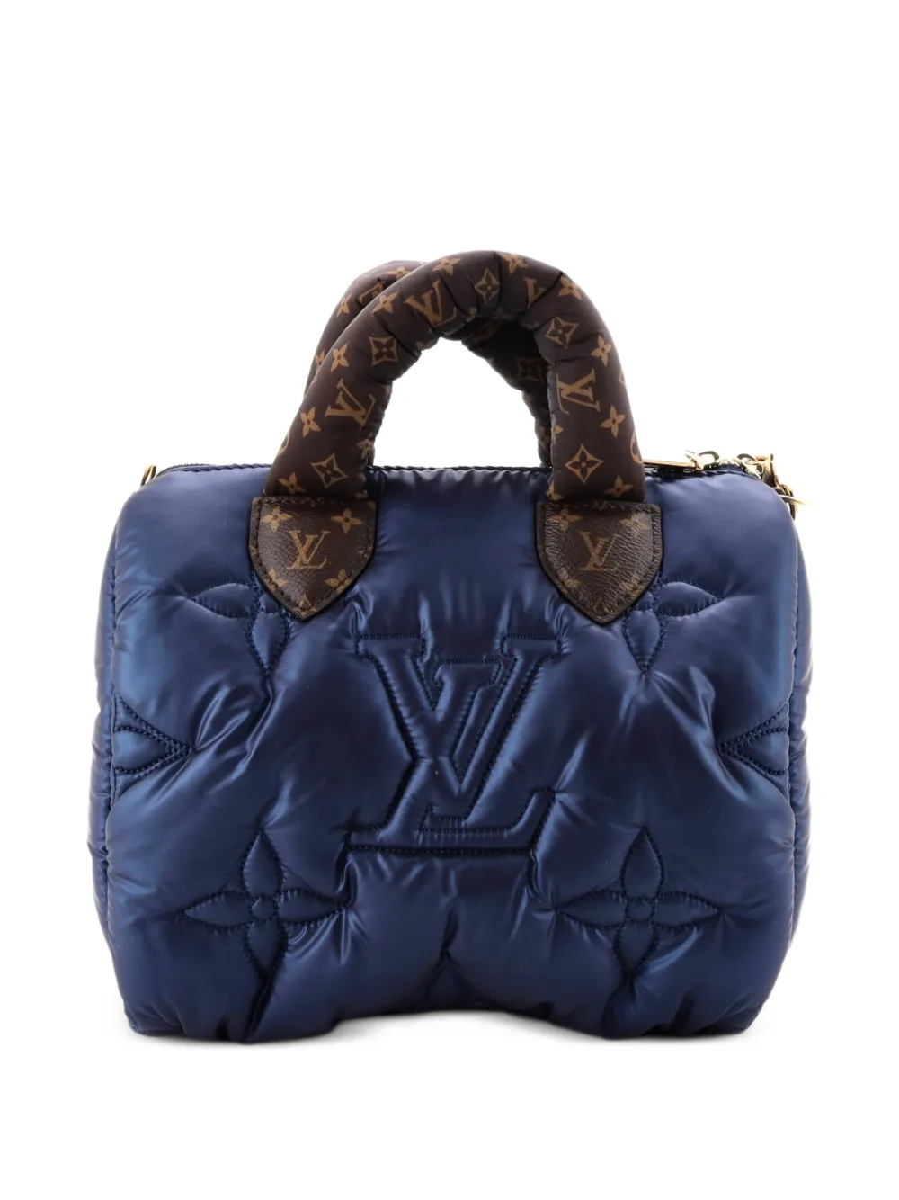 Louis Vuitton Pre-Owned Speedy Bandouliere Bag Monogram Quilted Econyl Nylon 25 shoulder bag - Blu