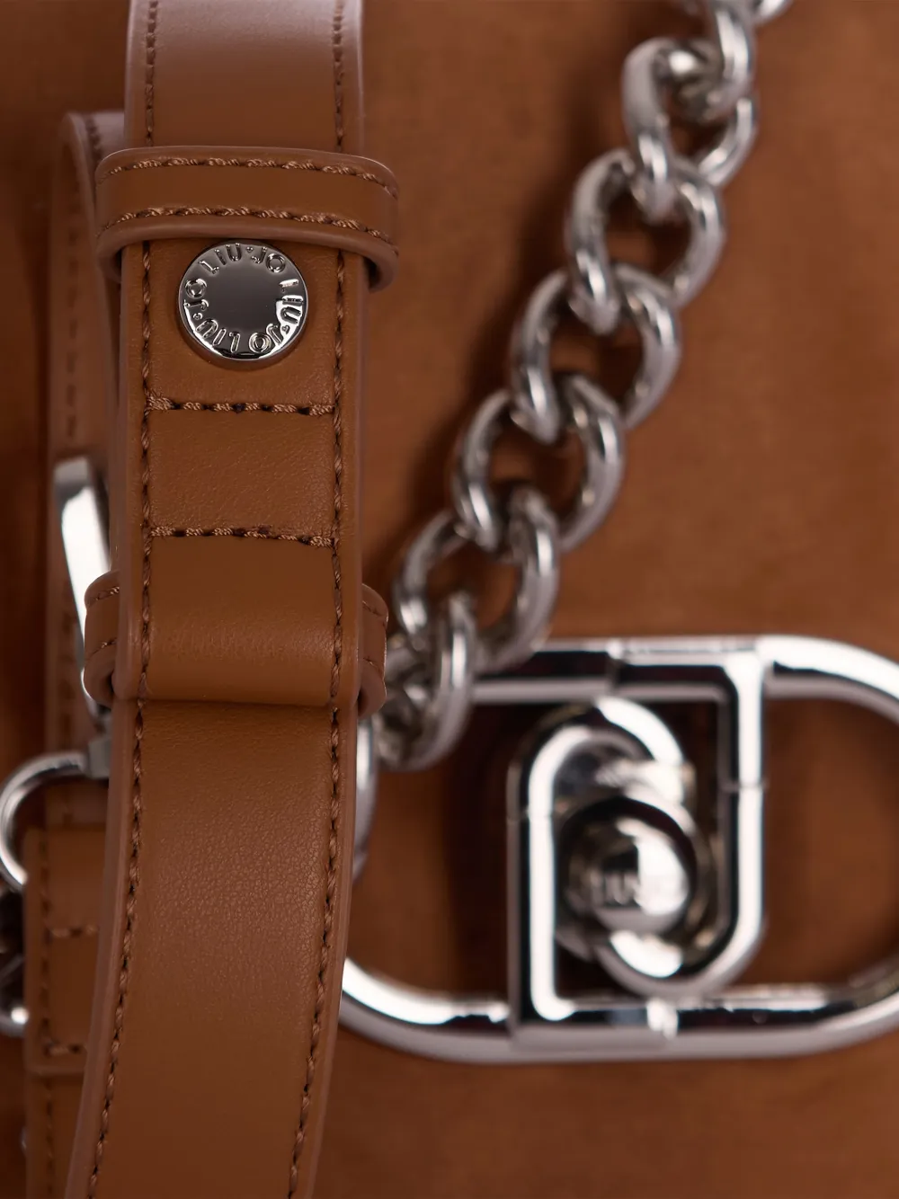  Liu Jo Chain Shoulder Bag - Brown 