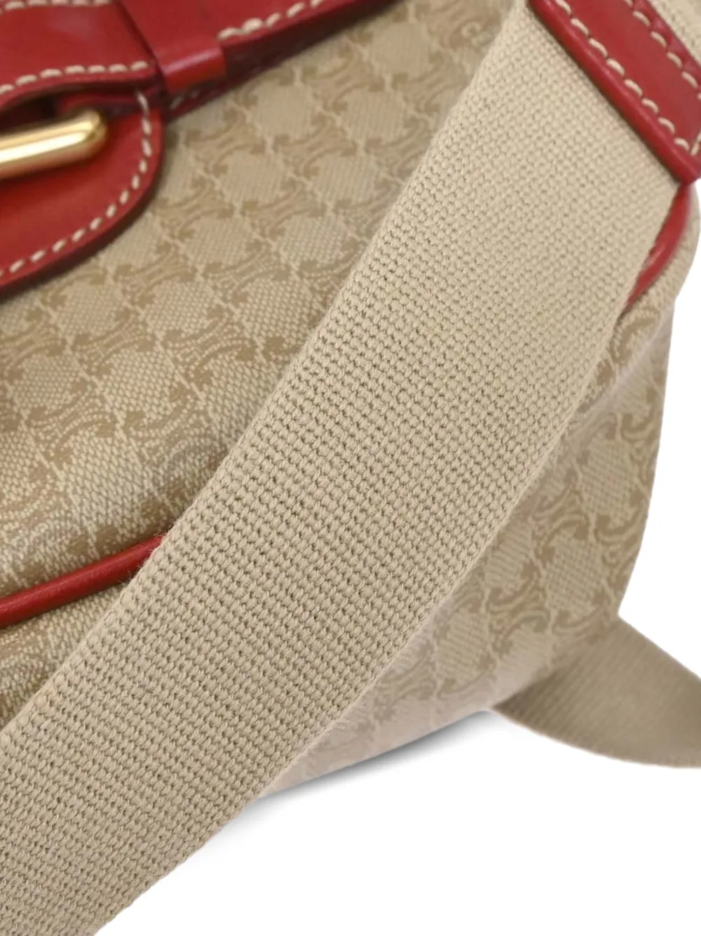  Celine Pre-owned 1990-2000s Macadam-patterned Cross Body Bag - Neutrals 