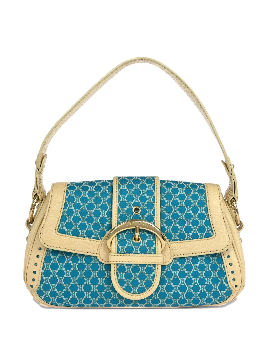 Celine Pre-Owned 1990-2000s macadam shoulder bag - Blue