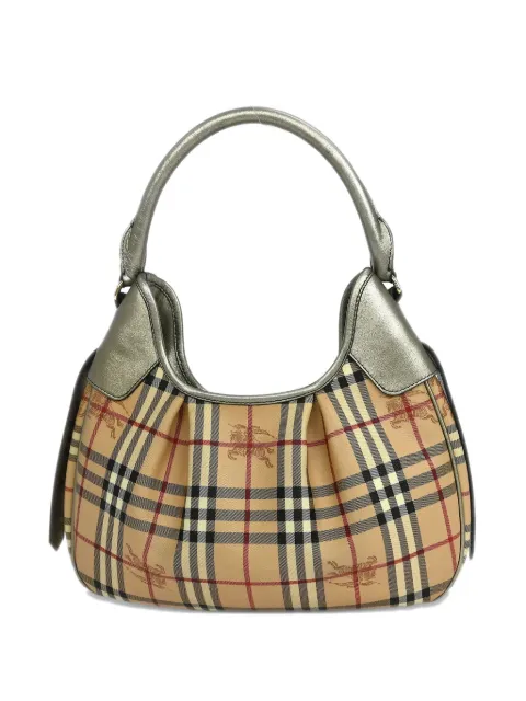 Burberry Pre-Owned bolsa de mano con motivo de cuadros 1990-2000