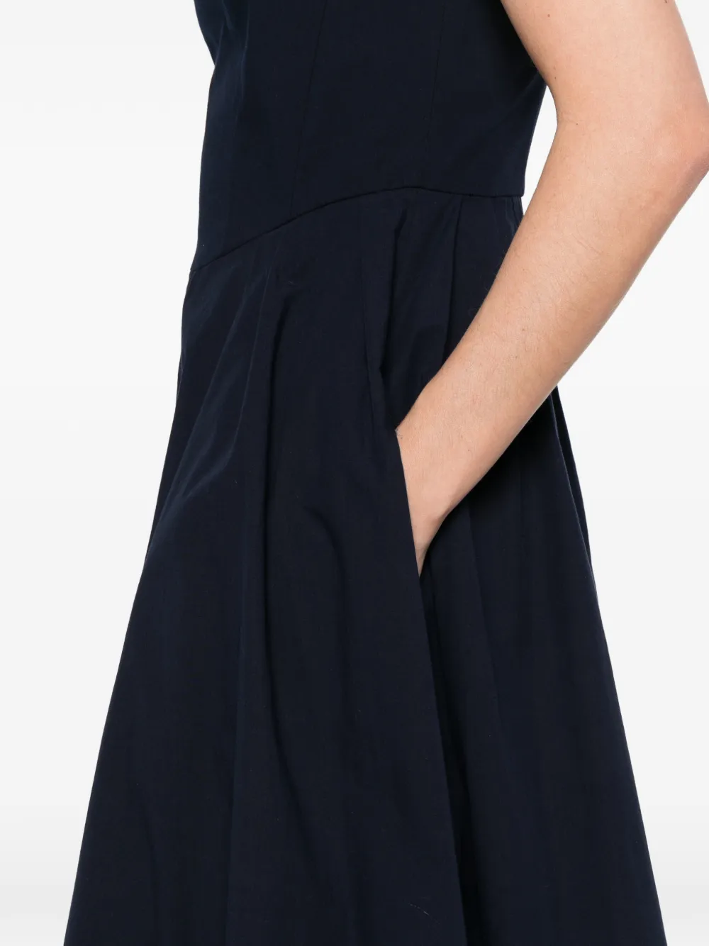 Maje Flared midi-jurk Blauw