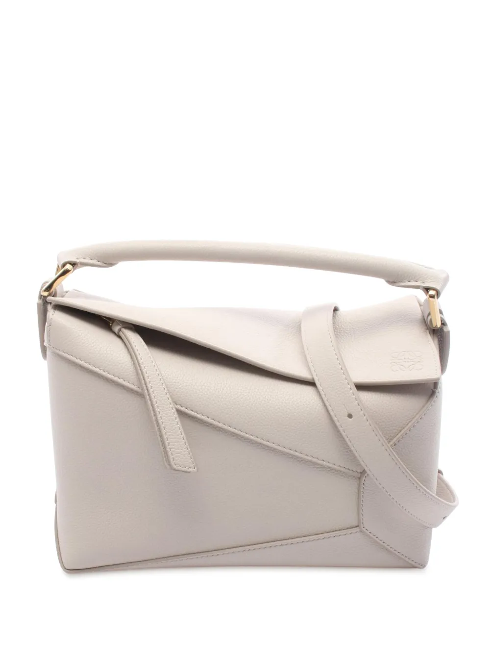 Loewe Pre-Owned 2010-2025 Small Calfskin Puzzle satchel - Grigio