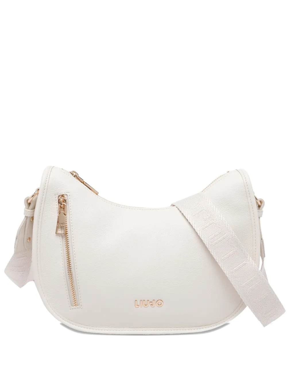 LIU JO logo zip crossbody bag - Weiß