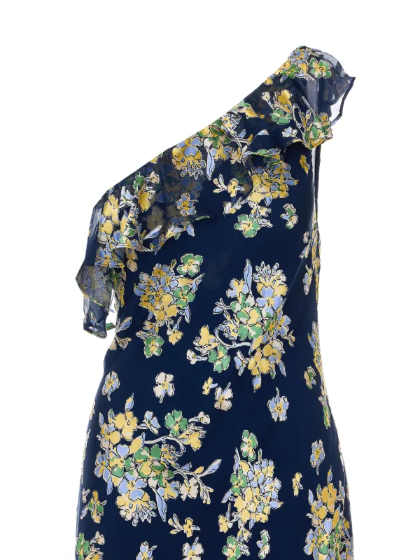 rixo one shoulder dress Sunshine Ochre Liza Dress