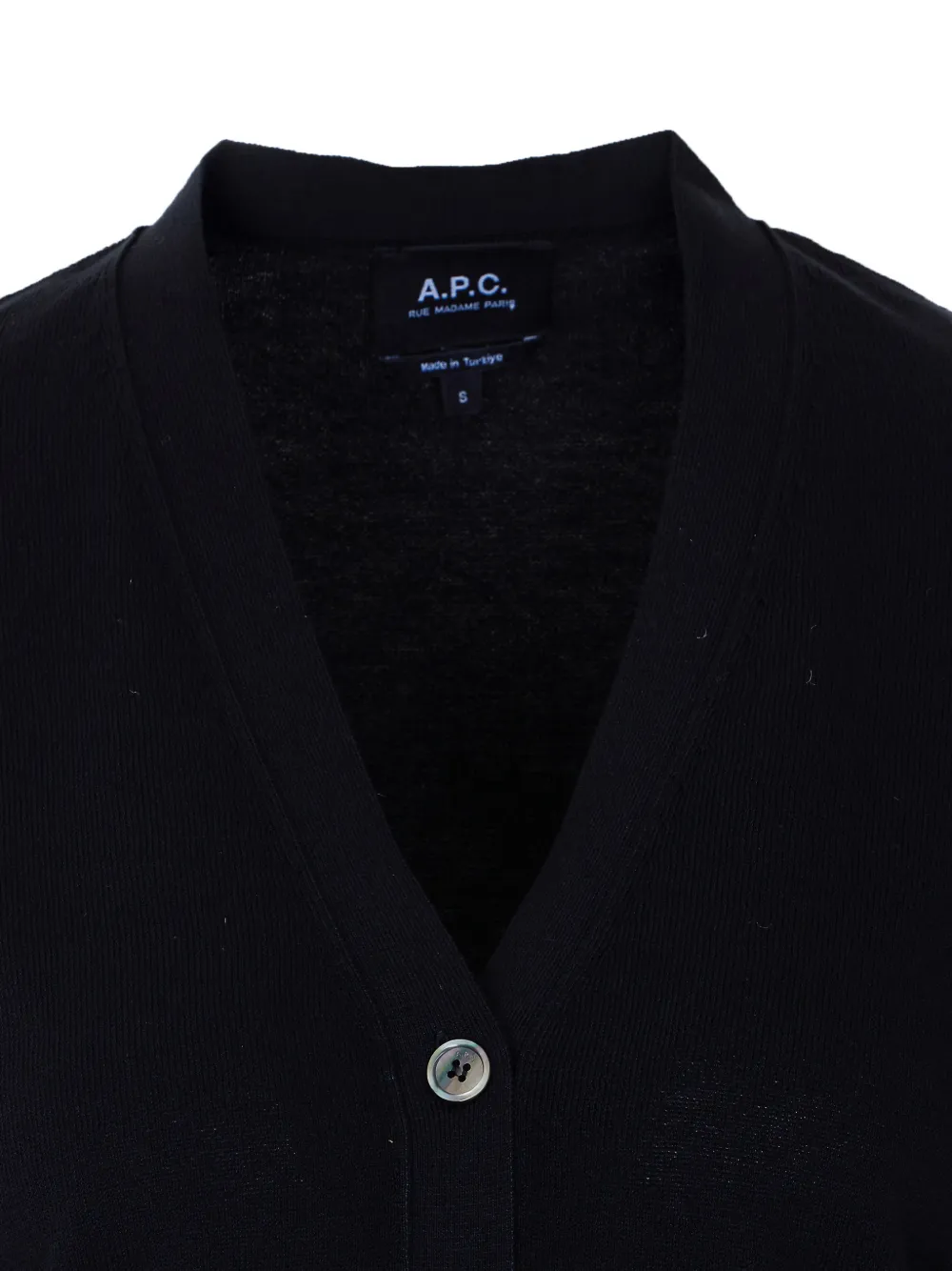 A.P.C. Vest met geborduurd logo Zwart