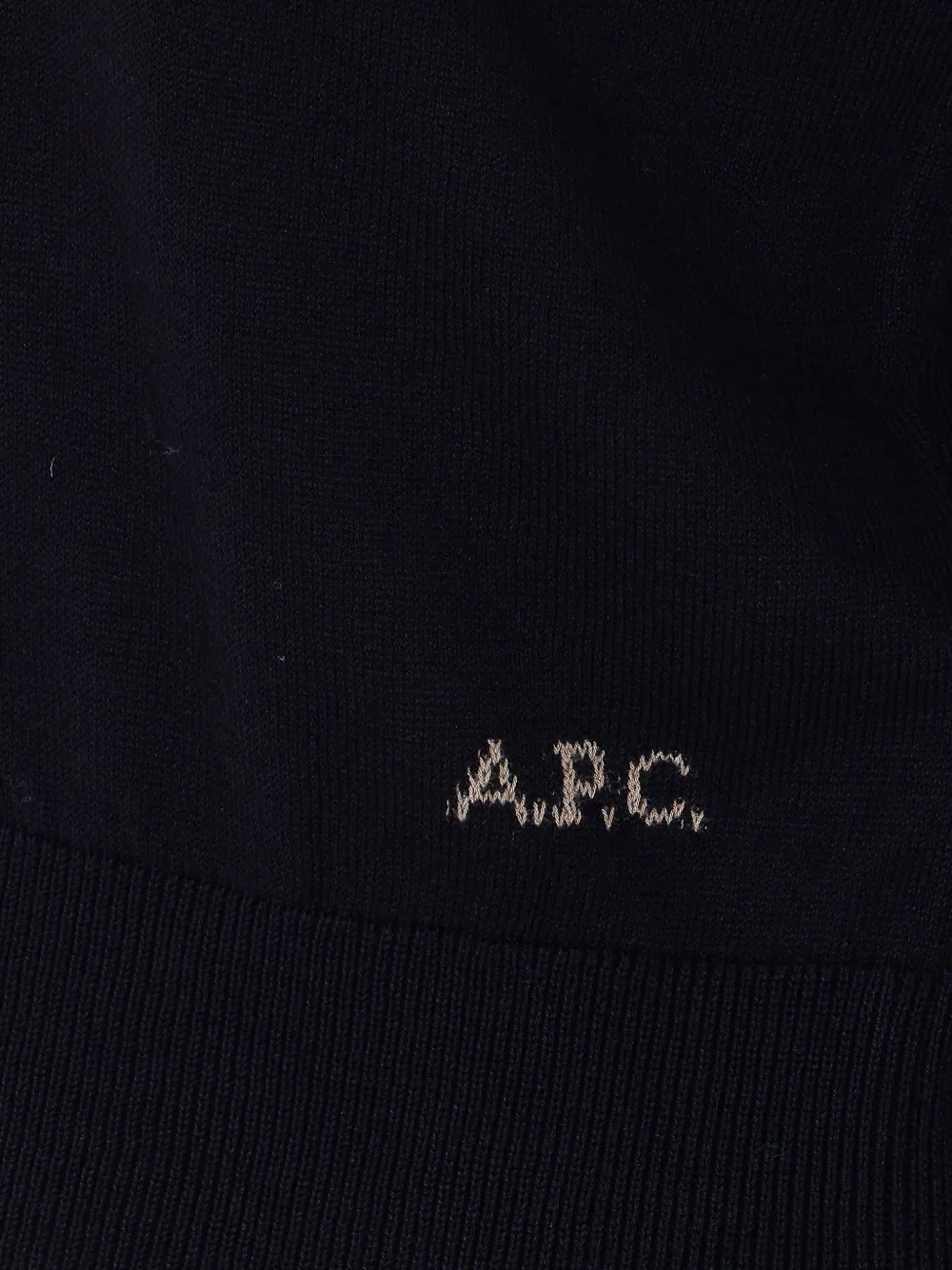 A.P.C. Vest met geborduurd logo Zwart