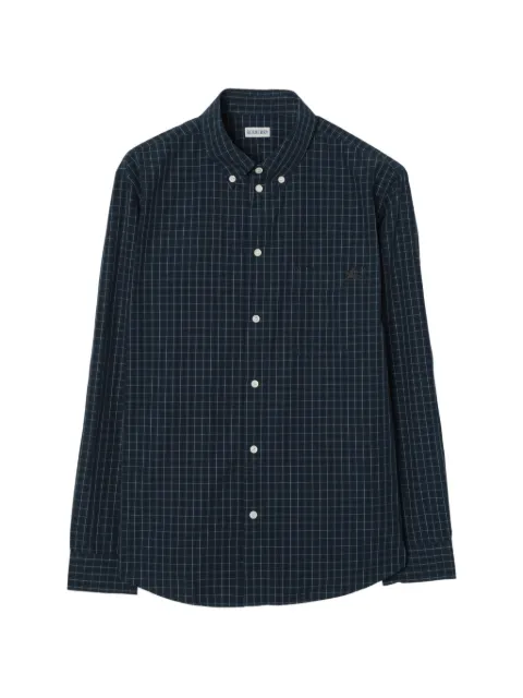 Burberry check button cotton shirt