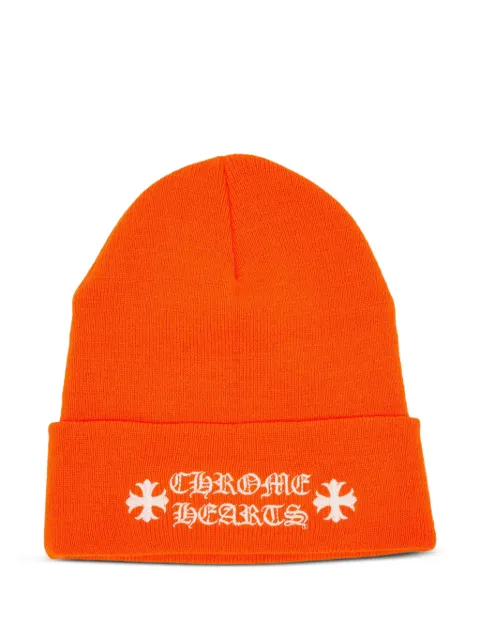 Chrome Hearts embroidered-logo beanie hat 