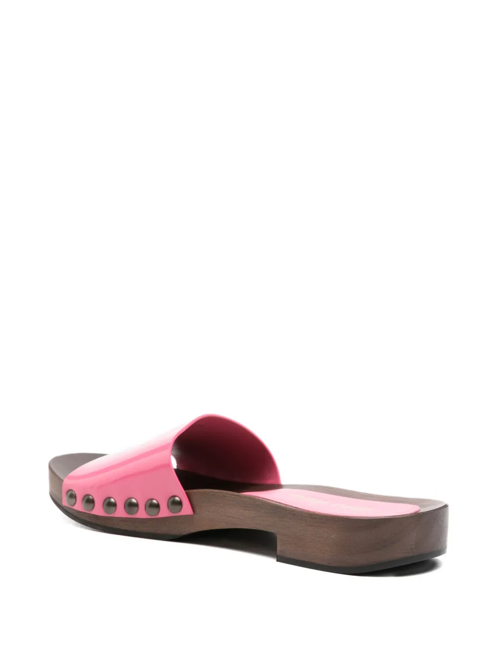 Miu Sandalen met logoprint Roze