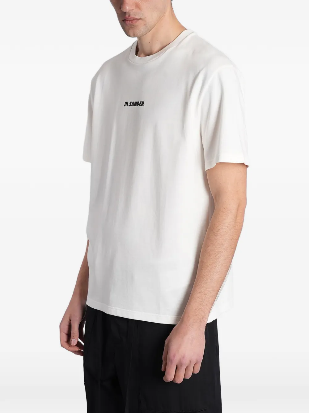 Jil Sander T-shirt met logoprint Wit