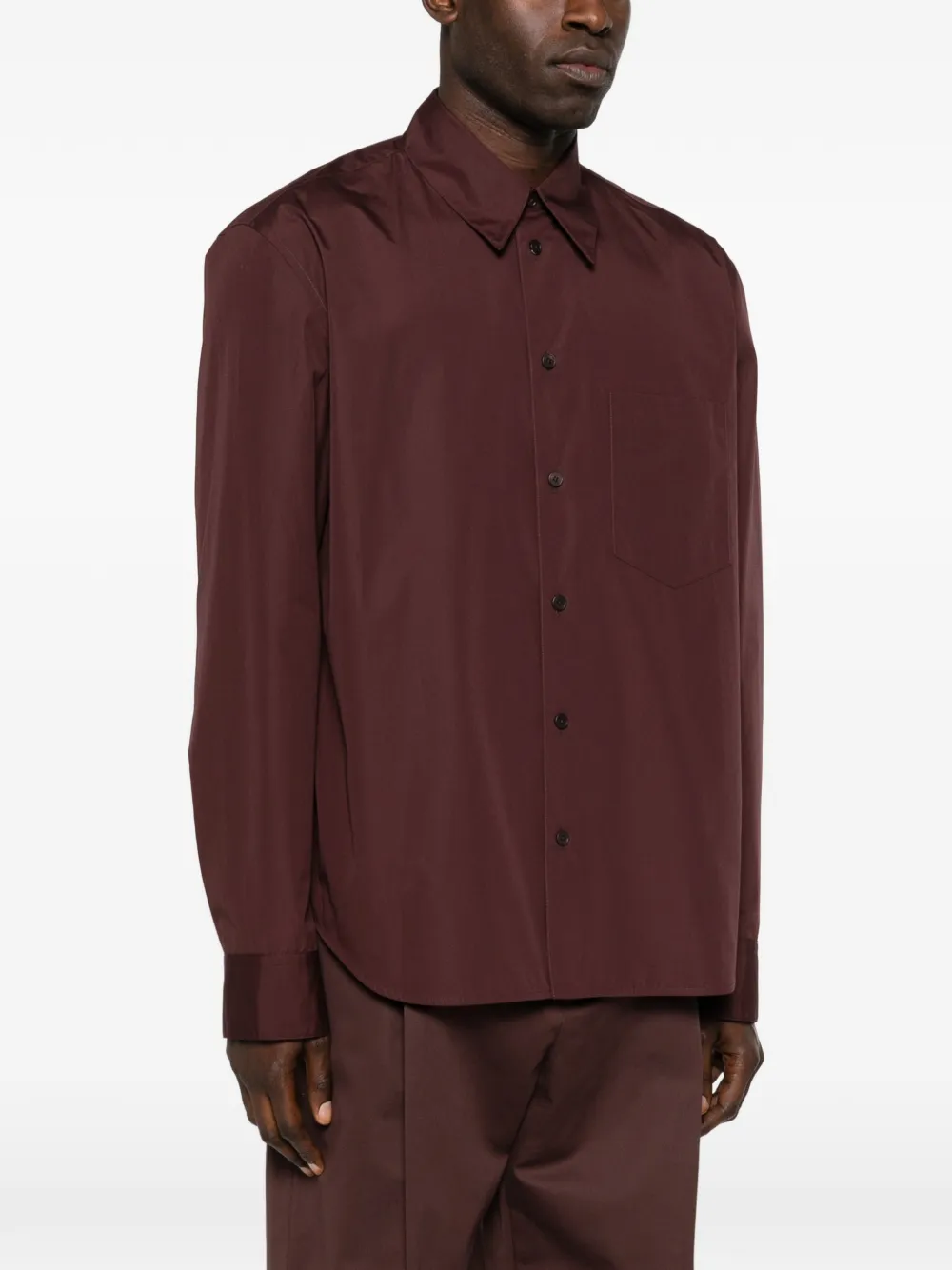  Jil Sander Chest-pocket Shirt - Red 