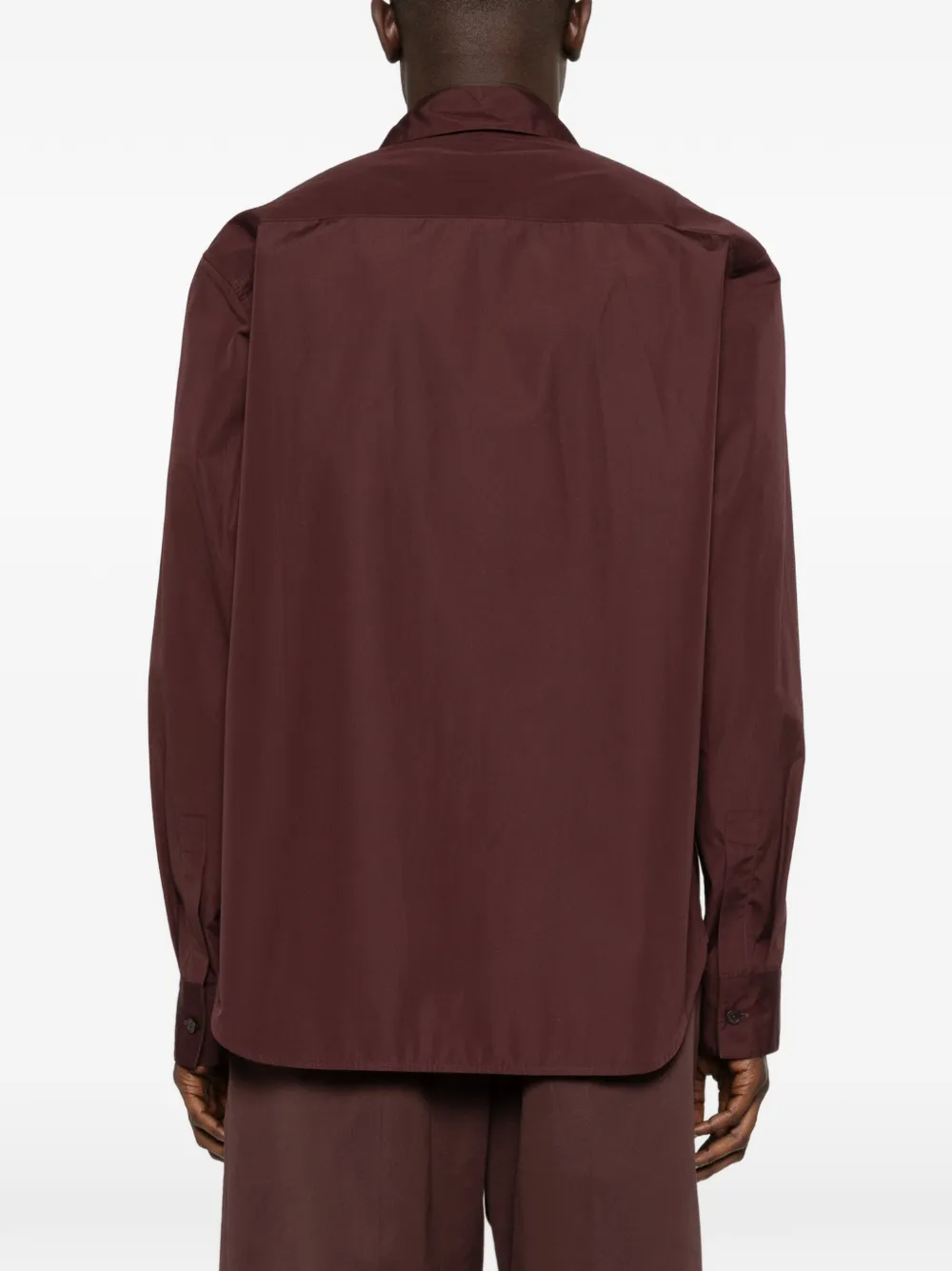 Jil Sander Overhemd met borstzak Rood