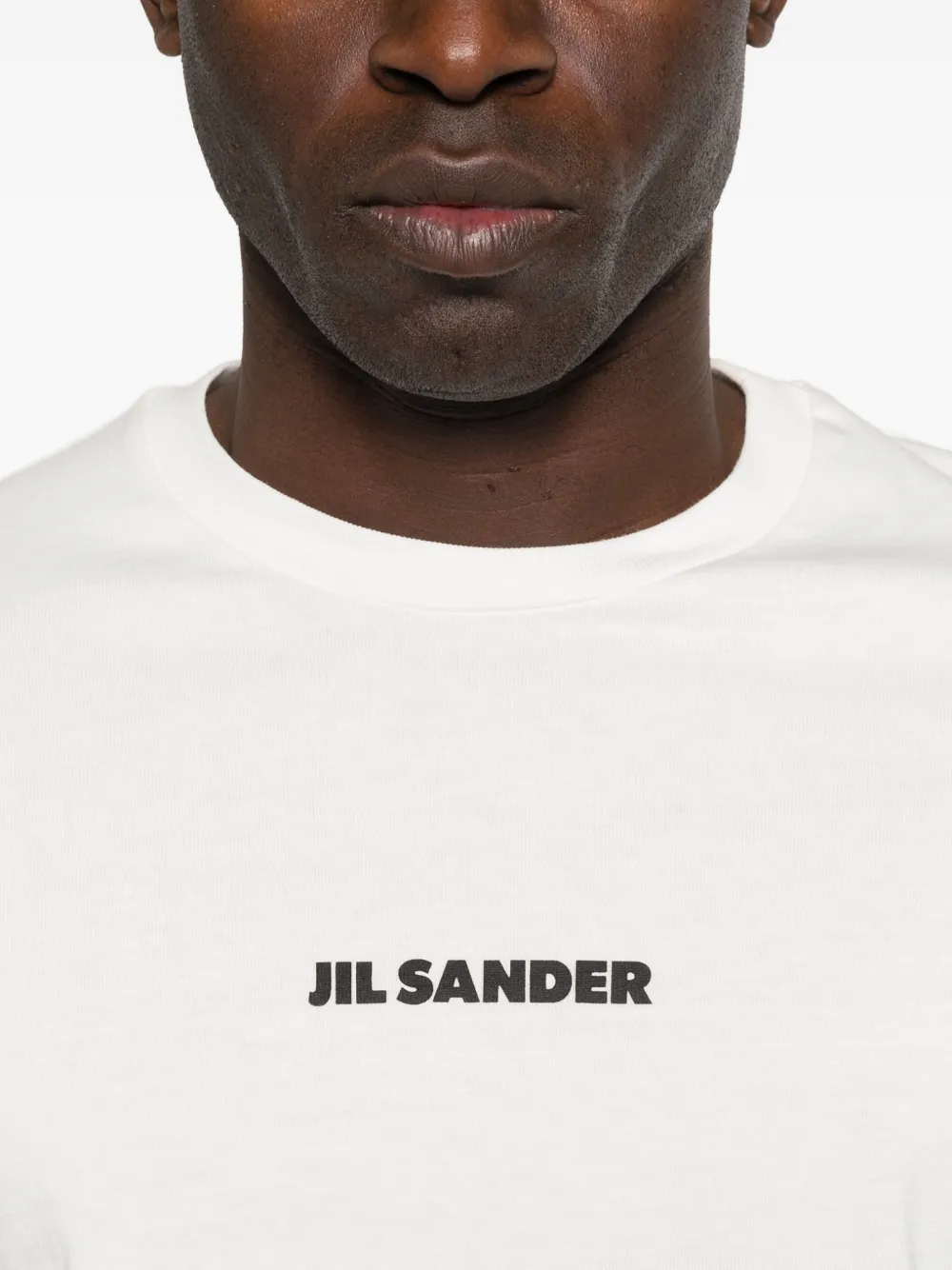 Jil Sander T-shirt met logo Wit