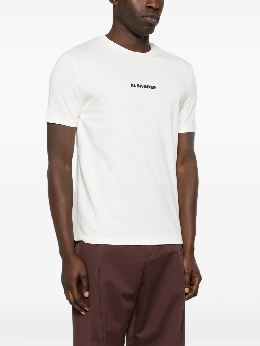 Jil Sander T-shirt met logo Wit
