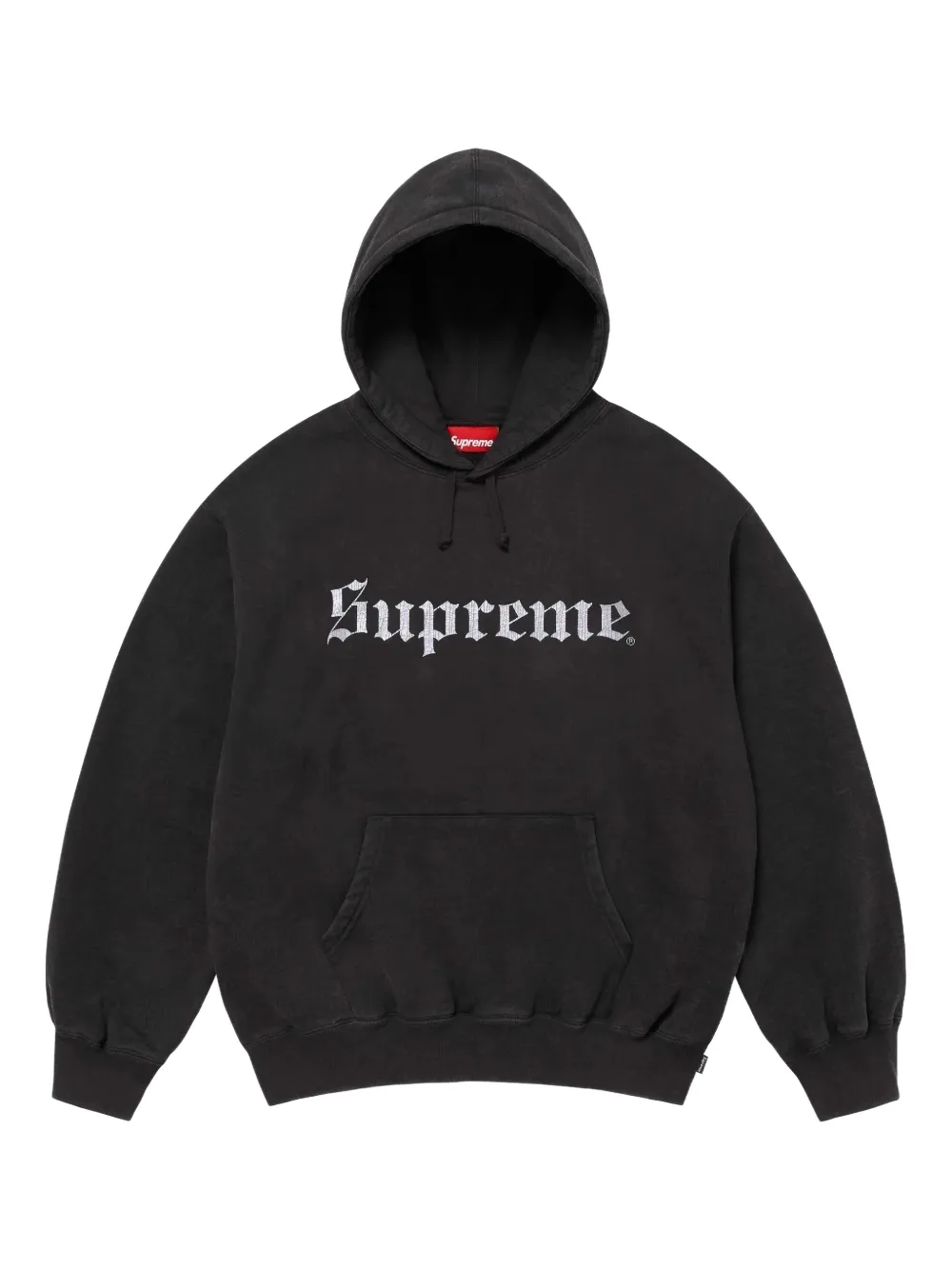 Supreme logo-print hoodie - Nero