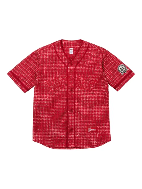 Supreme boucle baseball jersey