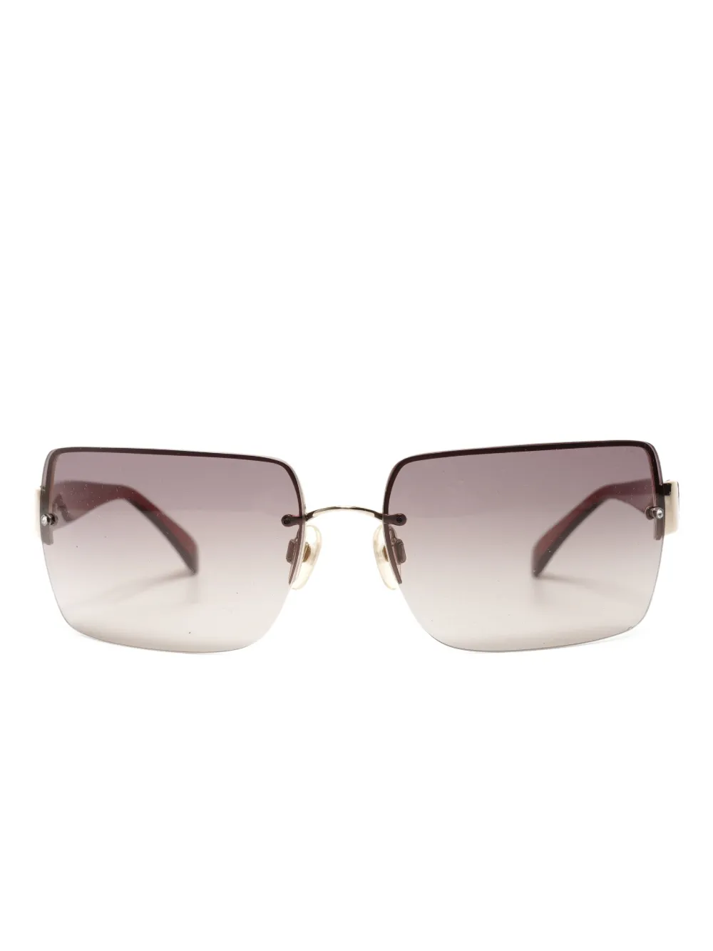 CHANEL Pre-Owned 2000s rimless sunglasses - Oro