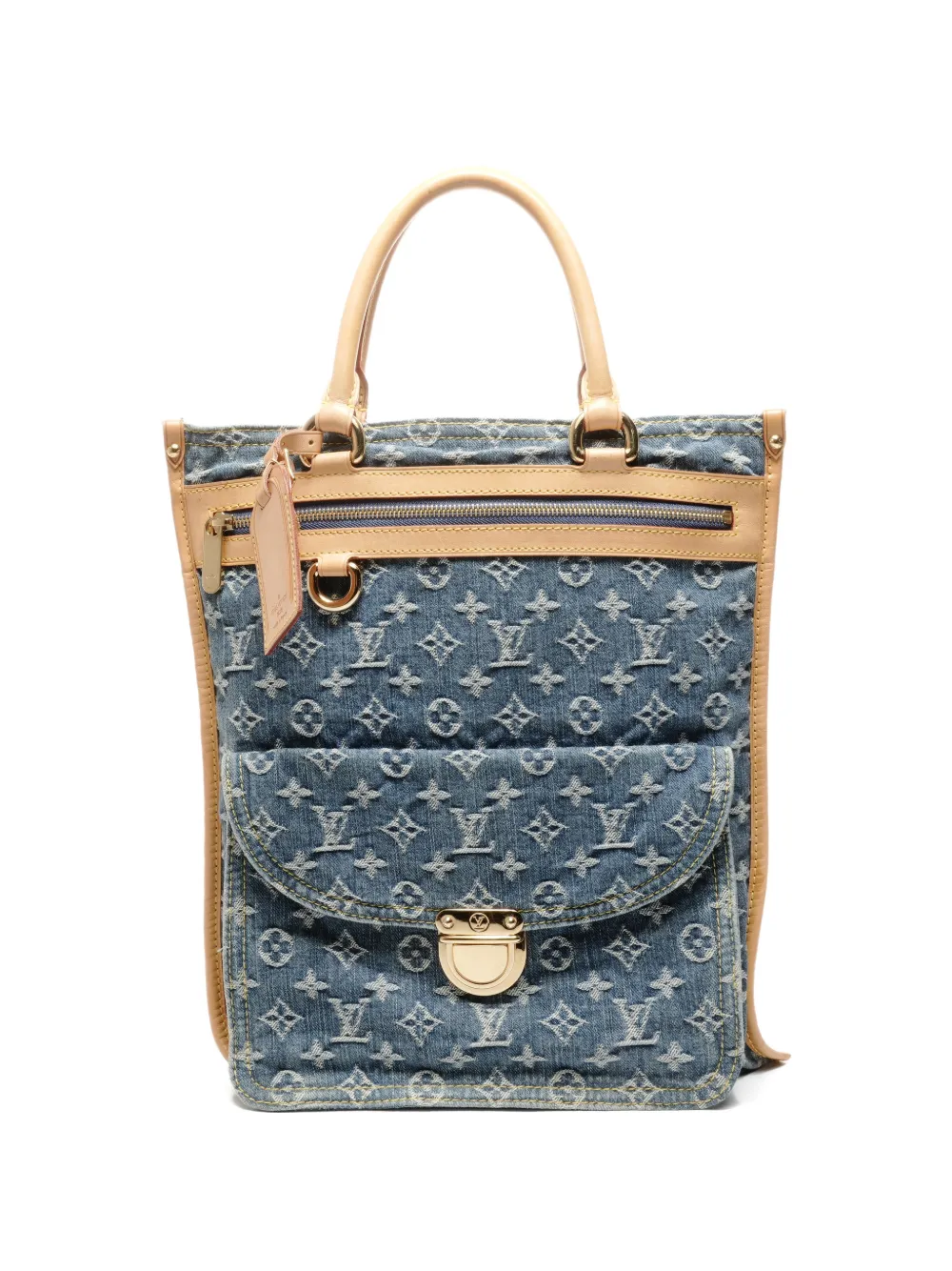 Louis Vuitton Pre-Owned Monogram denim tote bag - Blu