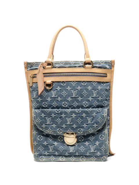 Louis Vuitton Pre-Owned tote de mezclilla con monograma 