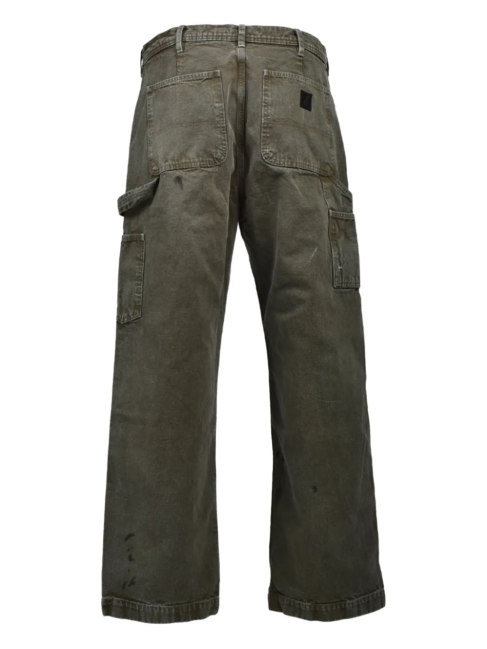 Enfants Riches D&eacute;prim&eacute;s washed carpenter trousers - Groen