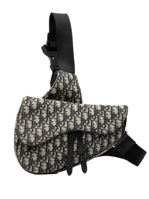 Christian Dior Pre-Owned 2020 Oblique Canvas Saddle crossbody bag