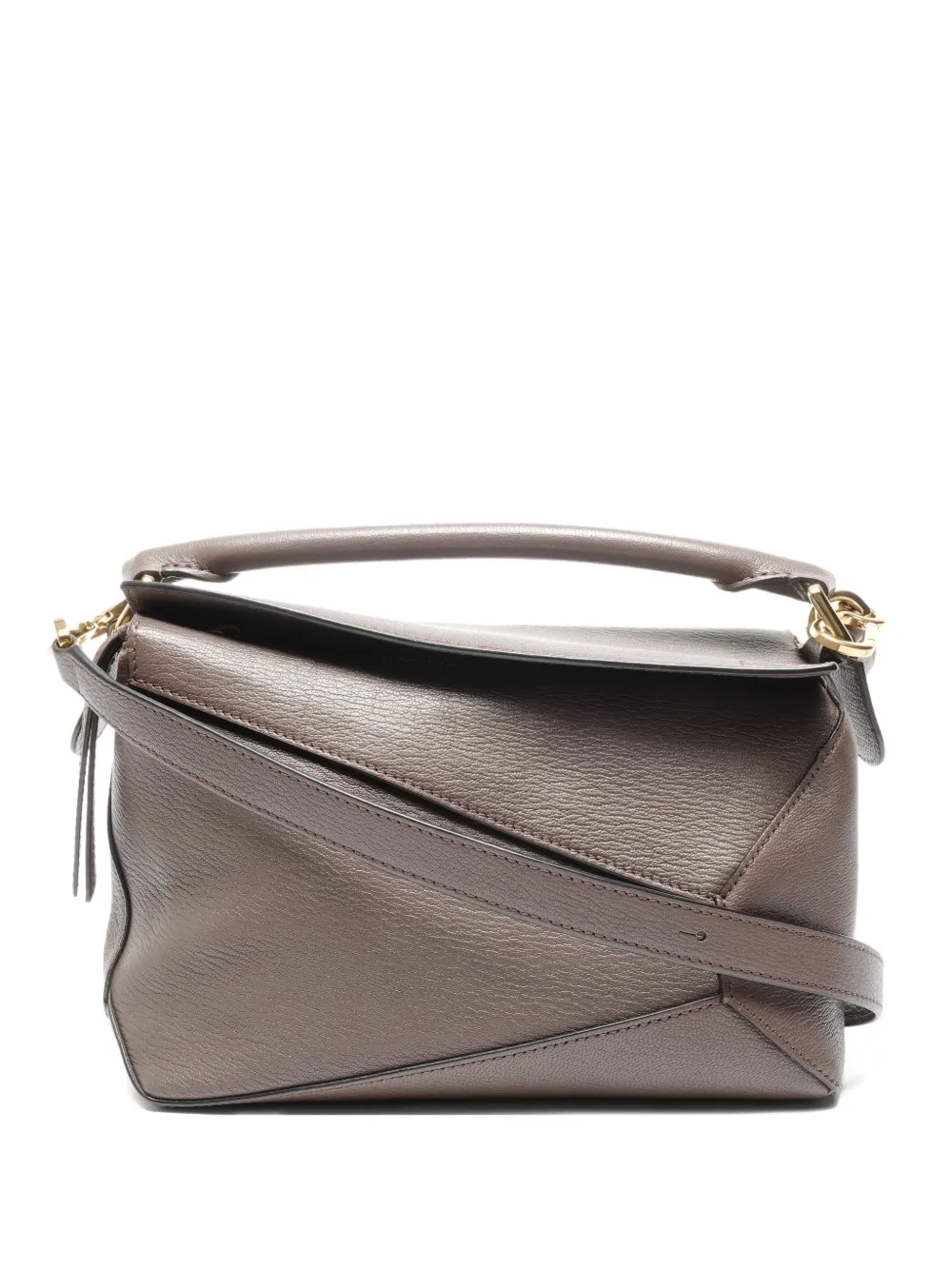 Loewe Pre-Owned 2021-2025 small Puzzle leather shoulder bag - Grigio