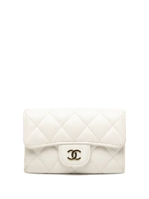 CHANEL Pre-Owned 2021-2025 CC Quilted Caviar Flap card holder