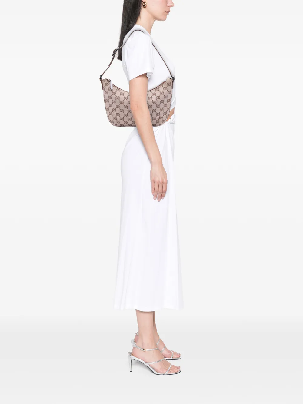 GUCCI Pre-owned 2000-2015 Gg Canvas Shoulder Bag In Brown