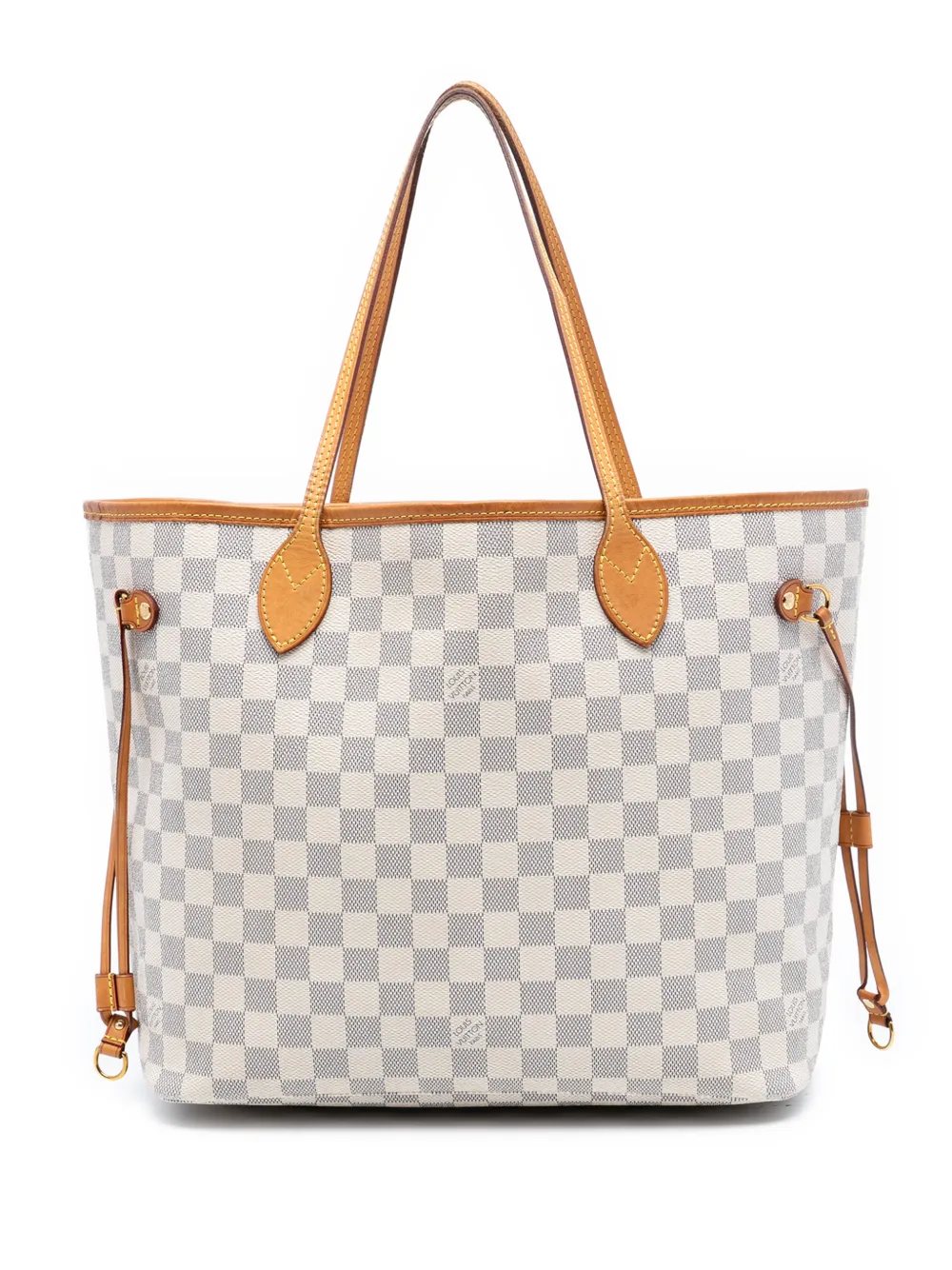 Louis Vuitton Pre-Owned 2015 Damier Azur Neverfull MM tote bag - Bianco