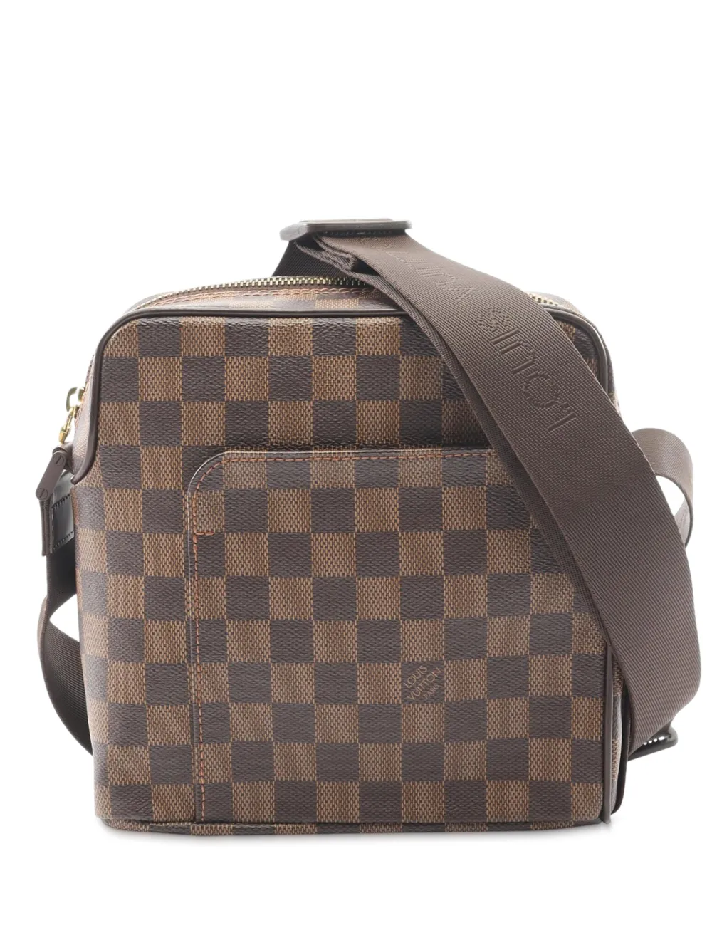 Louis Vuitton Pre-Owned 2009 Damier Ebene Olav PM crossbody bag - Marrone