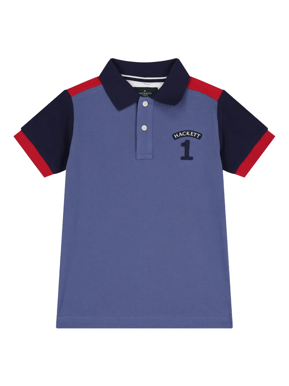 Hackett Kids Polo con logo - Blu