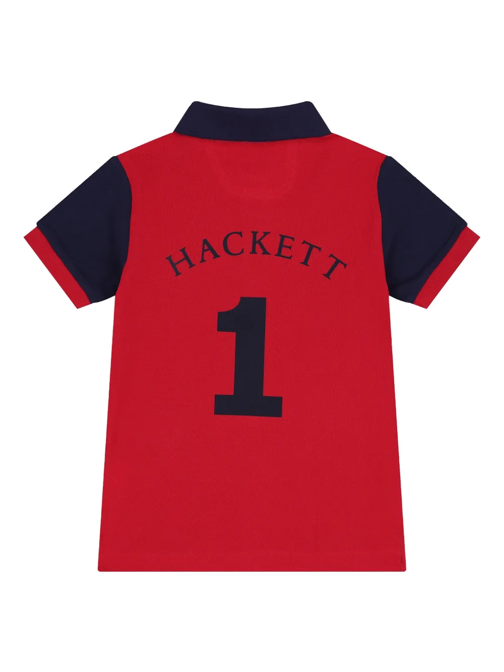 Hackett Kids Poloshirt met logodetail Blauw