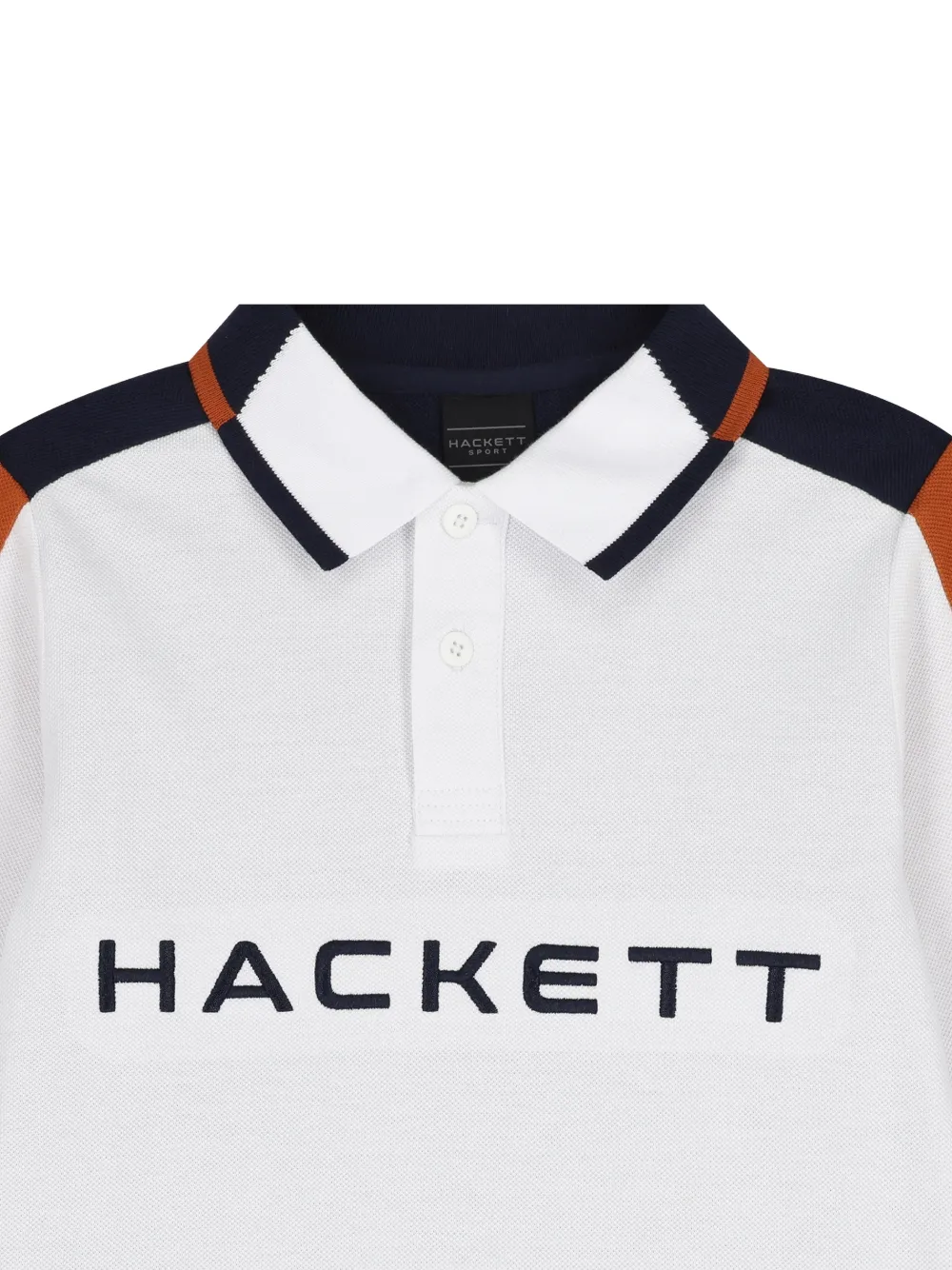 Hackett Kids Poloshirt met lange mouwen Wit