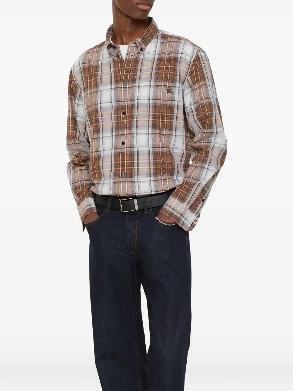 Burberry Madras check button-down shirt - Bruin