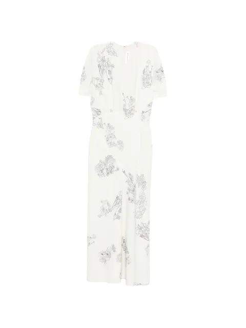 Victoria Beckham floral-print midi dress