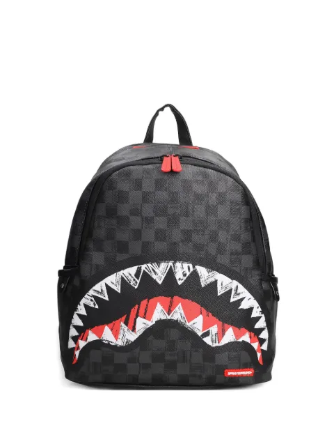 Sprayground shark checked backpack