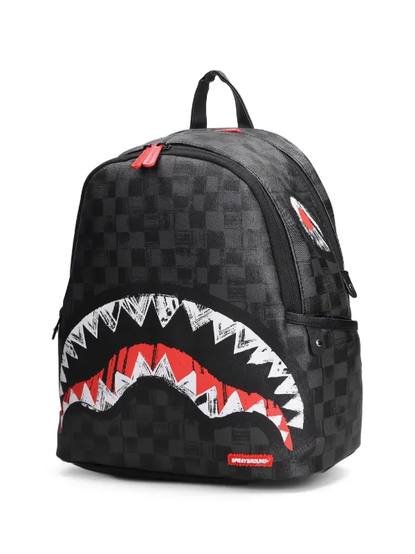 Sprayground Shark チェック バックパック | ブラック | FARFETCH JP