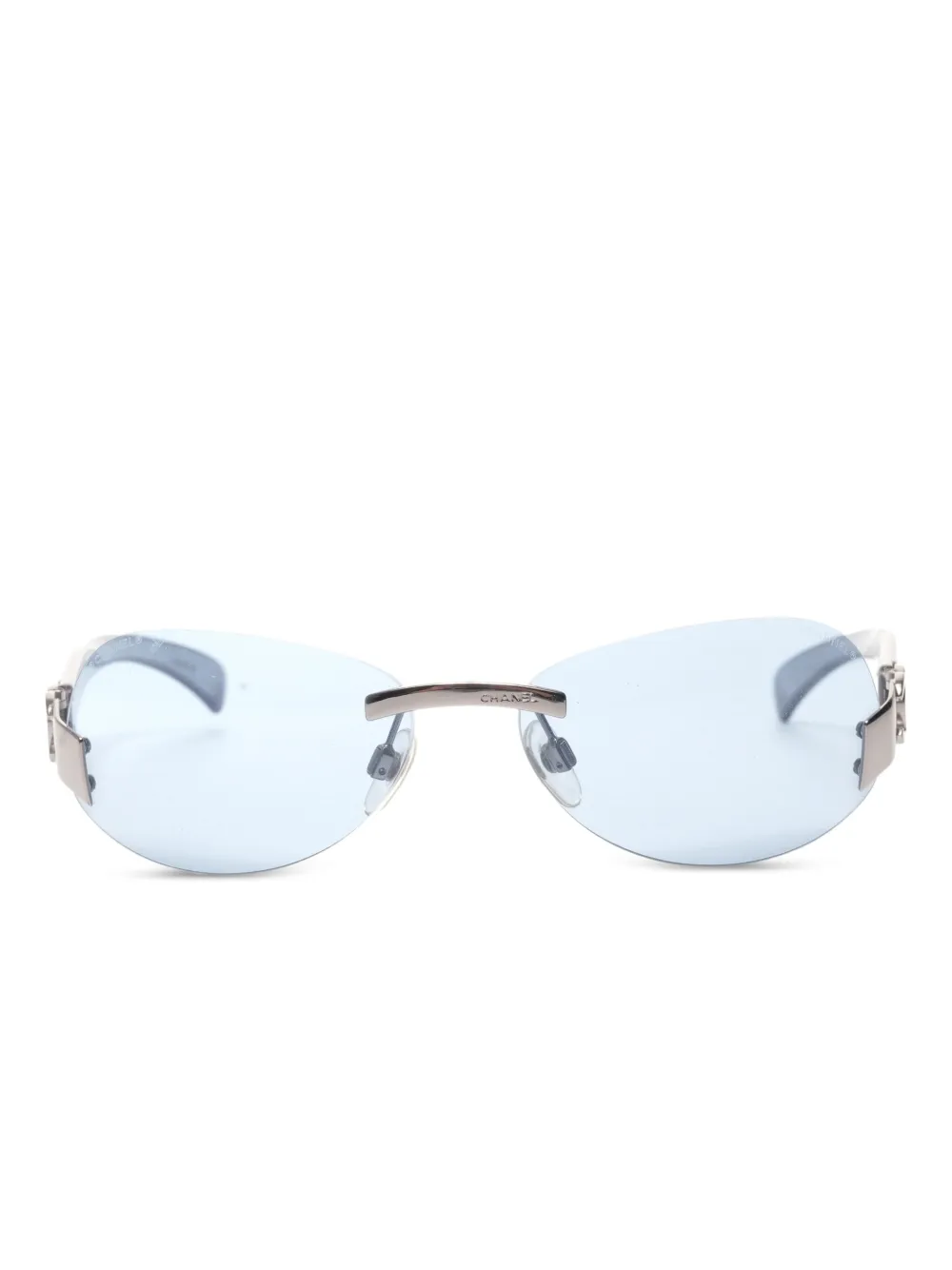 CHANEL Pre-Owned 2000s rimless sunglasses - Grau