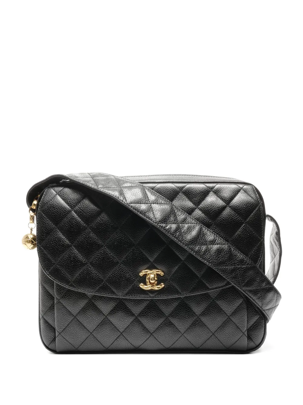 CHANEL Pre-Owned 1991-1994 CC Mark quilted cross body bag - Nero