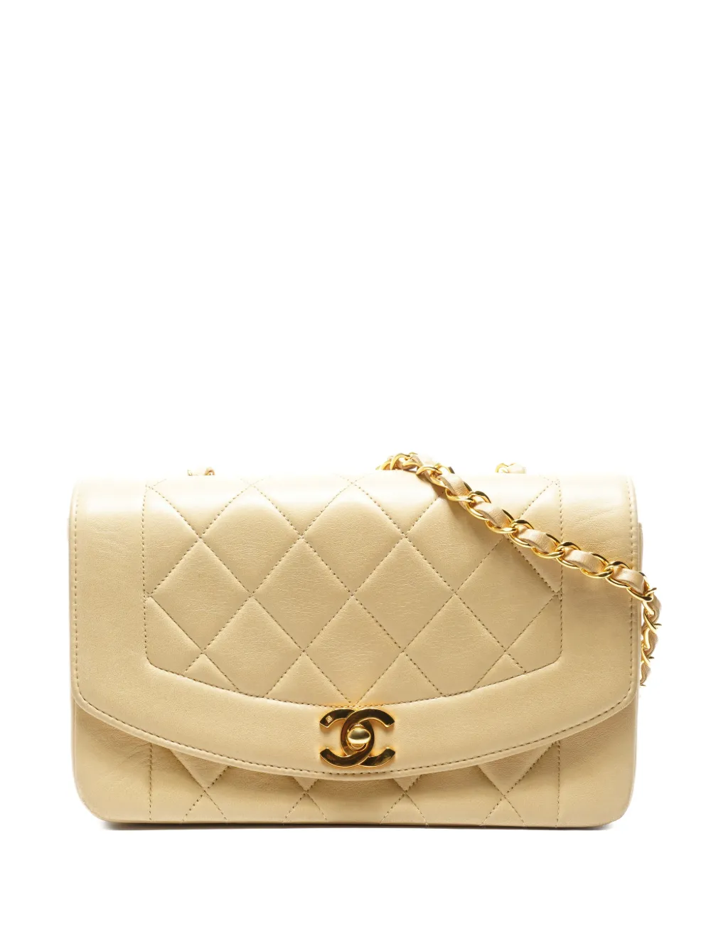CHANEL Pre-Owned 1996-1997 Diana quilted shoulder bag - Toni neutri