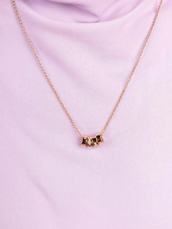 APM Monaco Love Morse Code Adjustable Necklace | Pink | FARFETCH JO
