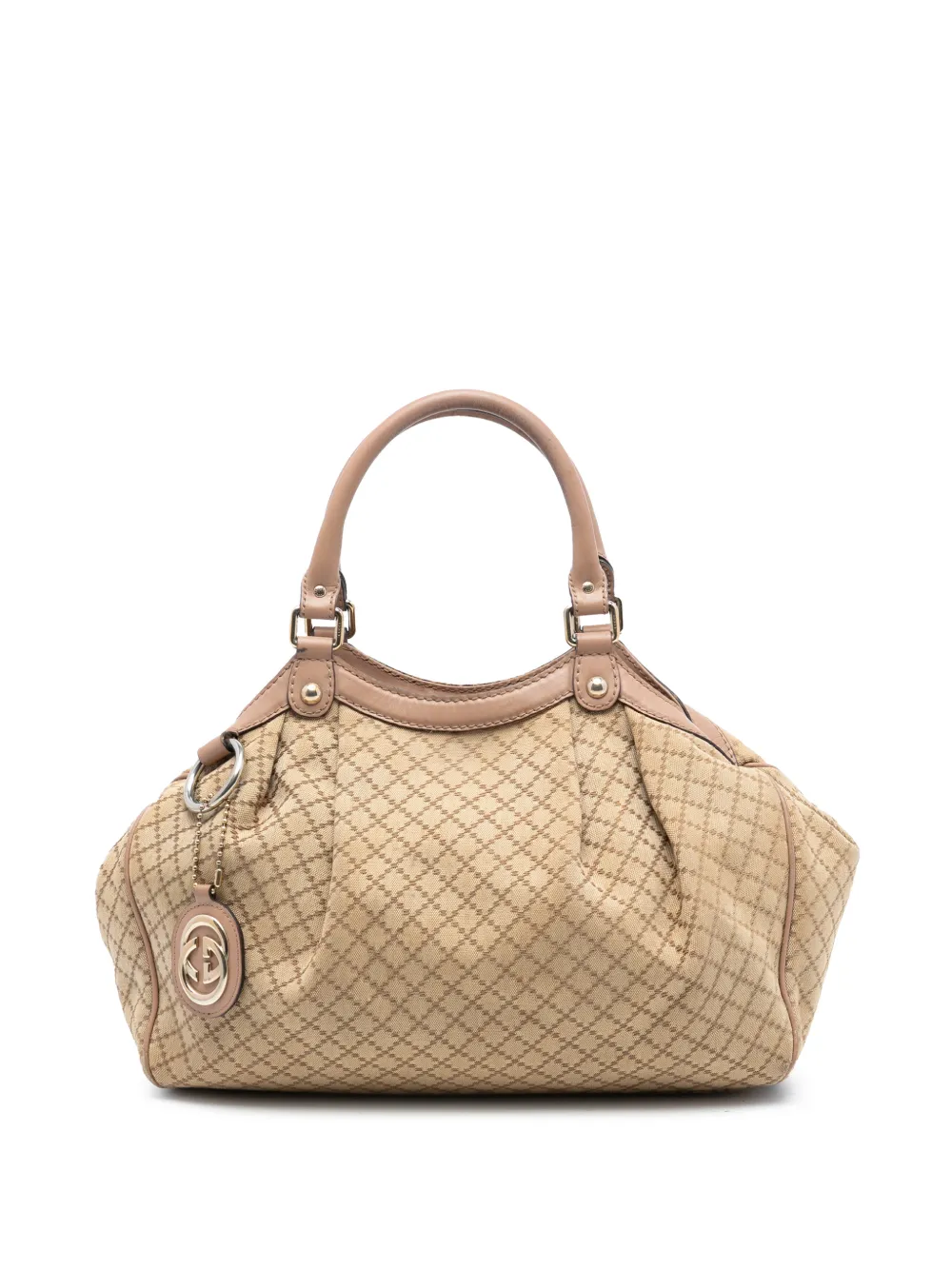 Gucci Pre-Owned 2016-2025 Medium Diamante Canvas Sukey tote bag - Marrone