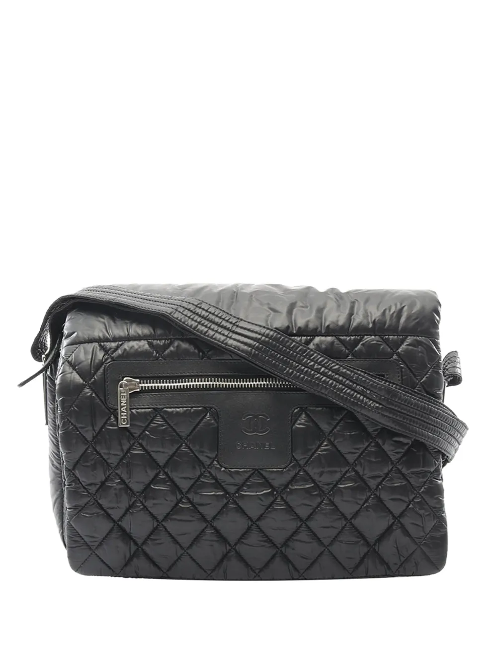 CHANEL Pre-Owned 2010-2011 Small Nylon Coco Cocoon Flap crossbody bag - Nero